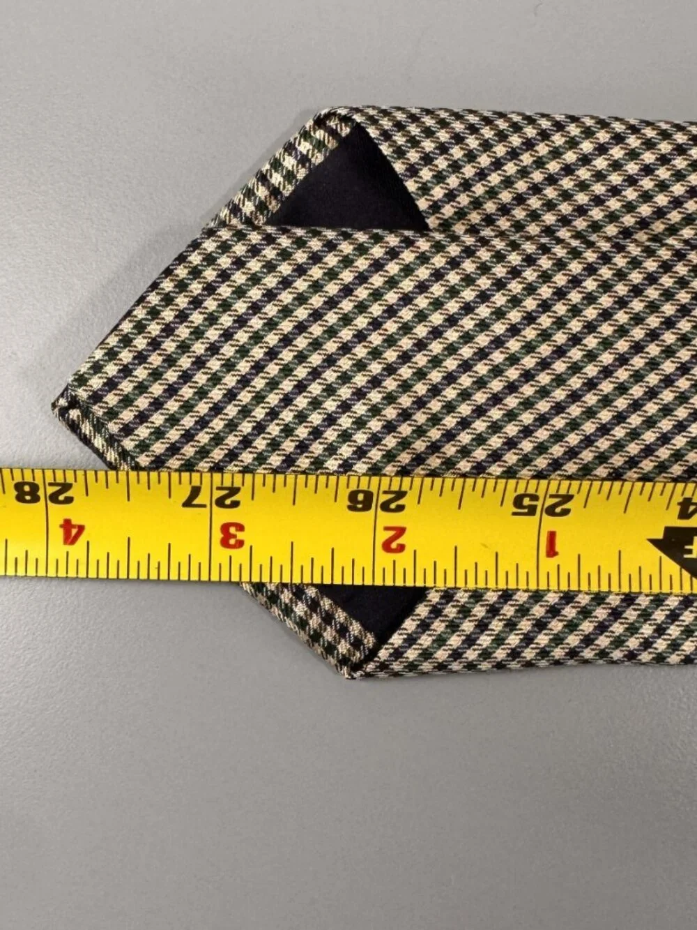 NWT Polo Ralph Lauren Blue Label Green Blue Shepherd Plaid Italy Silk Neck Tie
